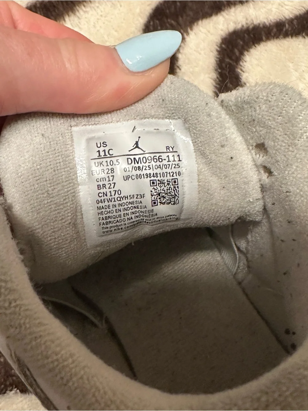 Nike Air Jordan Kids' White and Light Gray Jumpman Sneakers